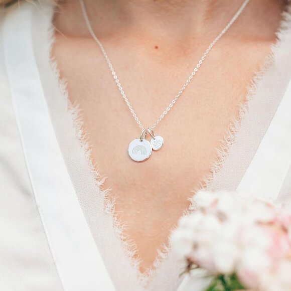 Pet Memorial Necklace Sterling Silver Gold Paw Cross Charm Sympathy Gift - Picture 4 of 6